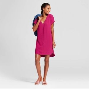 A New Day V Neck Short Sleeve Shift Dress